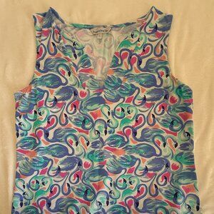 Sunsets & Sweet Tea Colorful Sleeveless Top - Large
